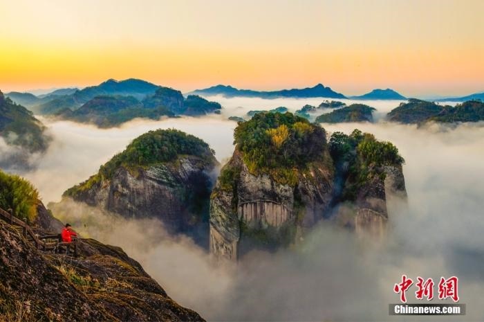 武夷山天游云海。黃海 攝