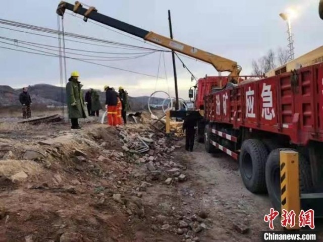 救援現(xiàn)場。 現(xiàn)場工作人員 供圖