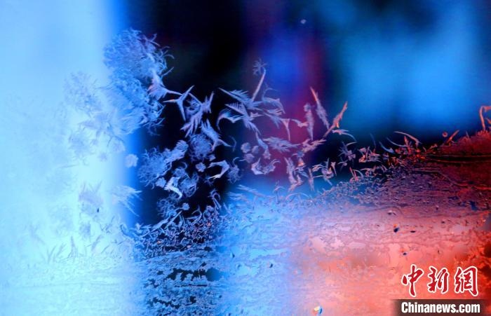 點(diǎn)點(diǎn)冰花像一個(gè)個(gè)小精靈?！O書程 攝