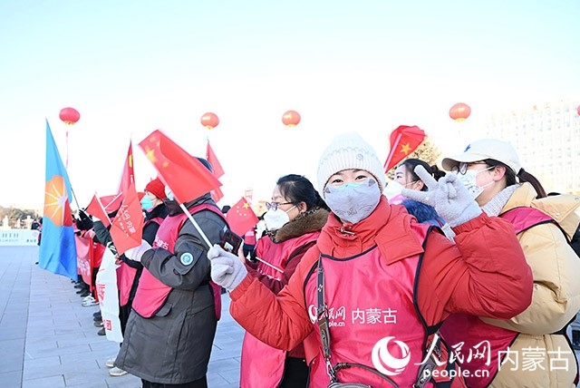 2022年呼和浩特市第七屆徒步迎新活動(dòng)現(xiàn)場(chǎng)。人民網(wǎng) 劉藝琳攝