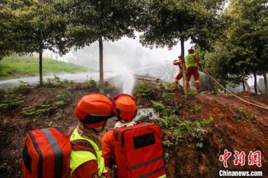 演練現(xiàn)場。瀘州消防供圖