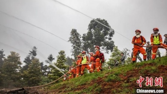 演練現(xiàn)場。瀘州消防供圖