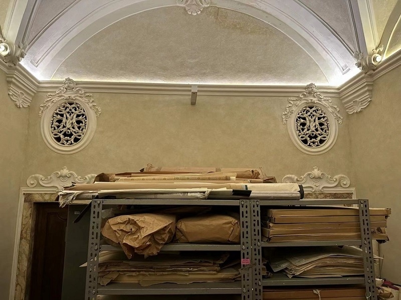 美第奇洛倫佐圖書館保存古籍。中藝國(guó)際供圖