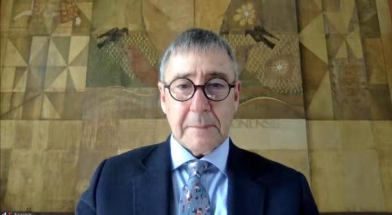 里斯本大學(xué)孔子學(xué)院葡方院長若昂·巴雷羅。中國駐葡萄牙大使館供圖