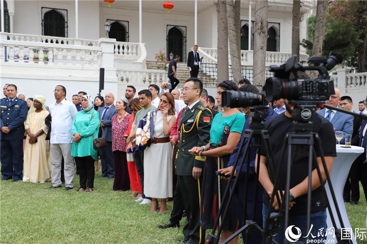 圖為招待會現(xiàn)場。人民網(wǎng)記者 王傳寶攝