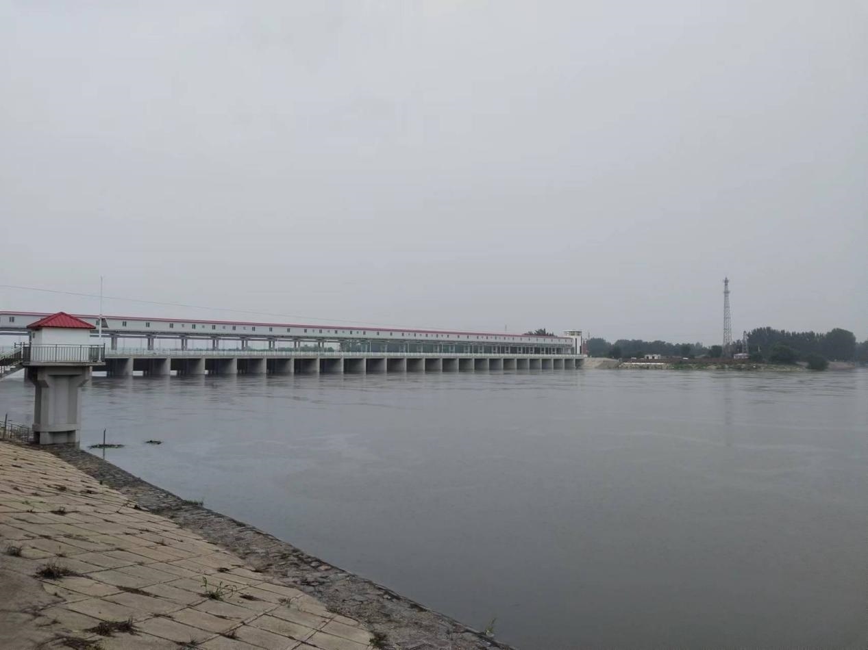 獨(dú)流減河進(jìn)洪閘。受訪者供圖