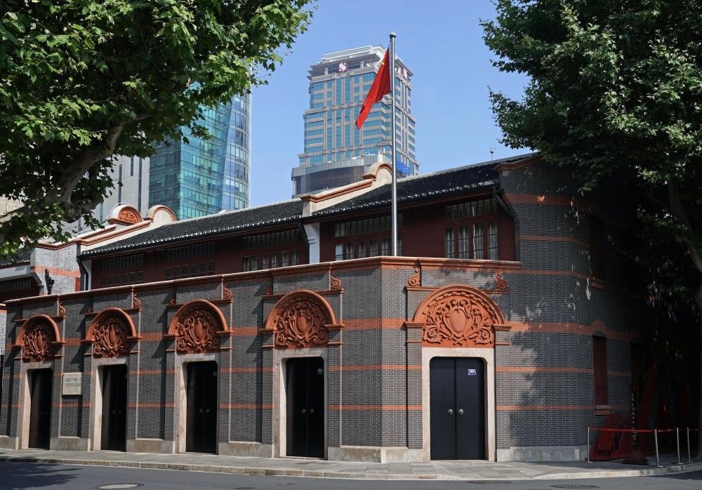 2023年6月9日拍攝的中共一大會址外景。新華社記者 劉穎 攝