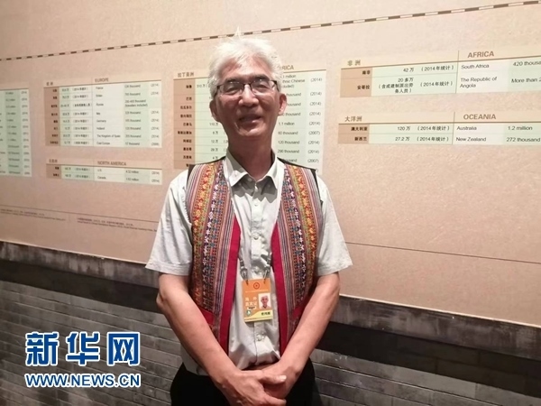 玻利維亞科恰班巴華人總會會長曾鴻雁。新華網(wǎng)記者 侯強 攝