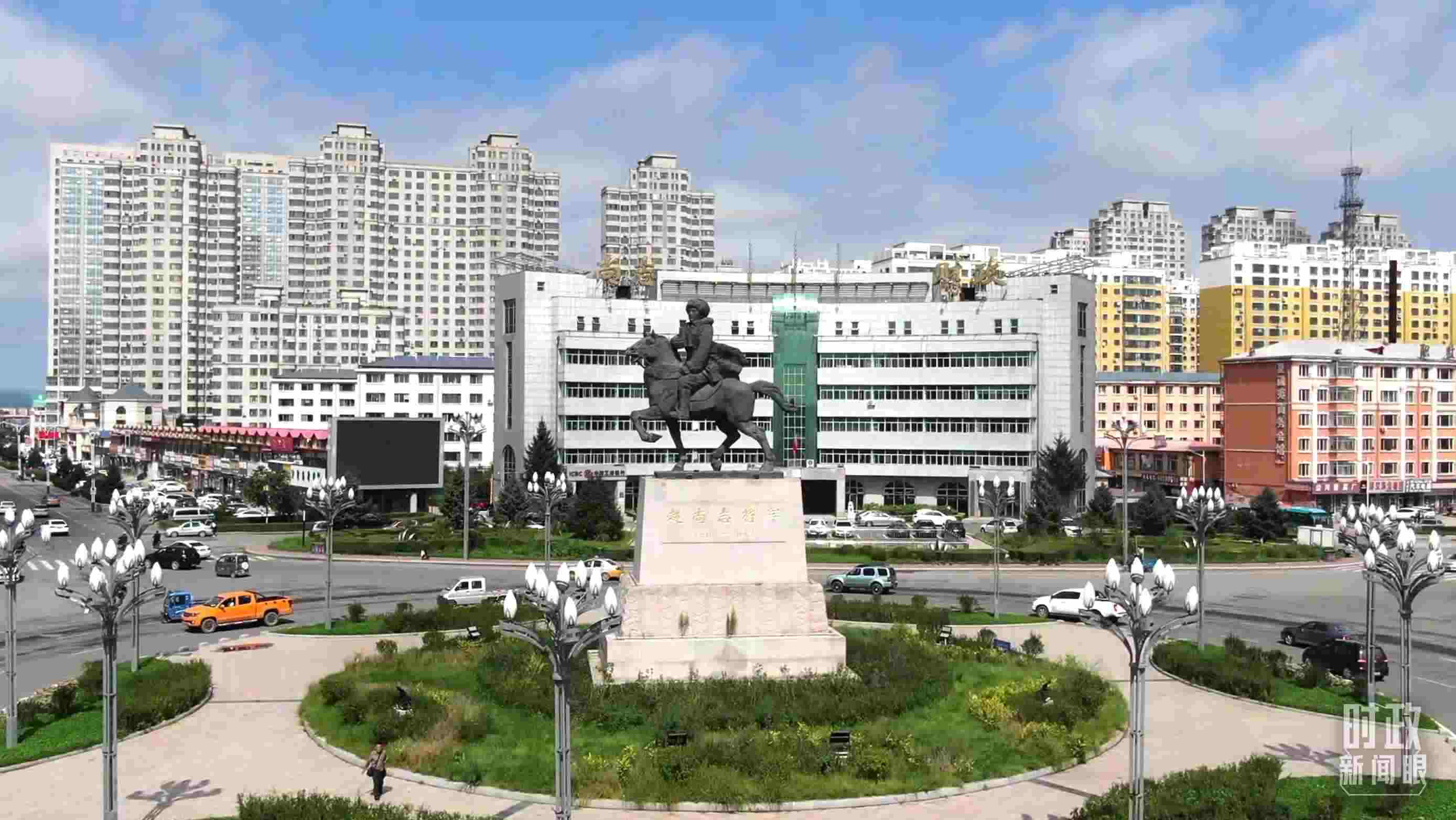 △哈爾濱市尚志市航拍。（總臺(tái)央視記者張耿生拍攝）