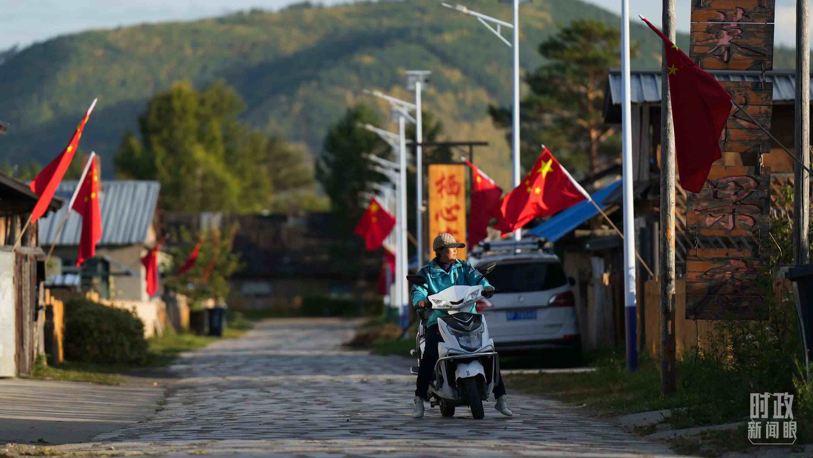 △北極村里民宿眾多。（總臺(tái)國廣記者李晉拍攝）