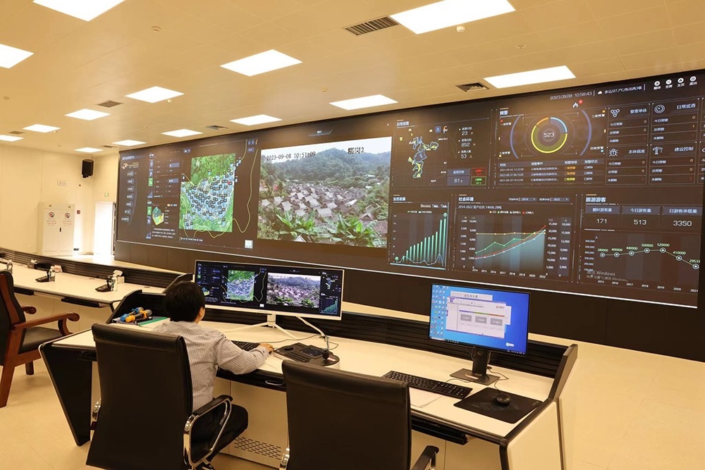 景邁山遺產(chǎn)監(jiān)測(cè)中心。普洱景邁山古茶林保護(hù)管理局供圖