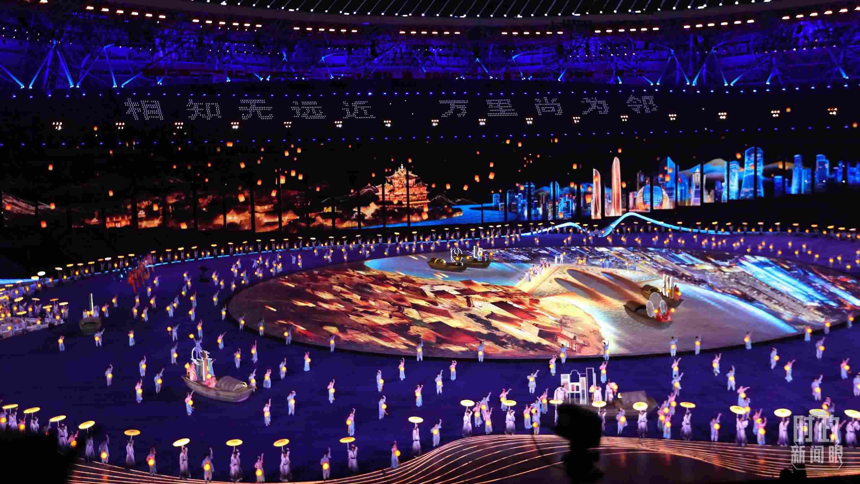 △杭州第19屆亞運會開幕式。（總臺央視記者魏幫軍拍攝）