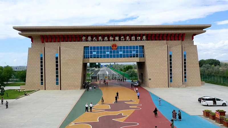 圖為塔城巴克圖口岸。塔城融媒體中心 張亭宇攝