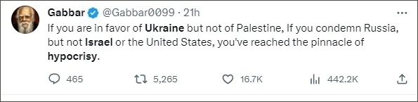 巴以爆發(fā)新沖突后，他再指西方“雙標(biāo)”