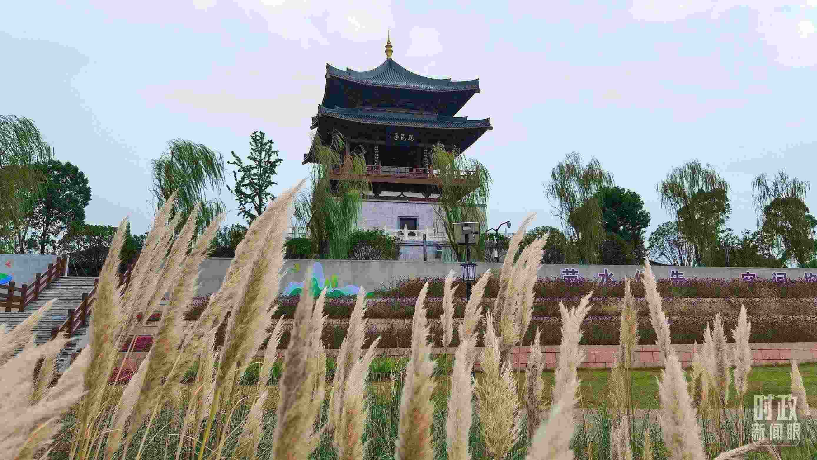 △長江國家文化公園九江城區(qū)段。（總臺央視記者程鋮拍攝）