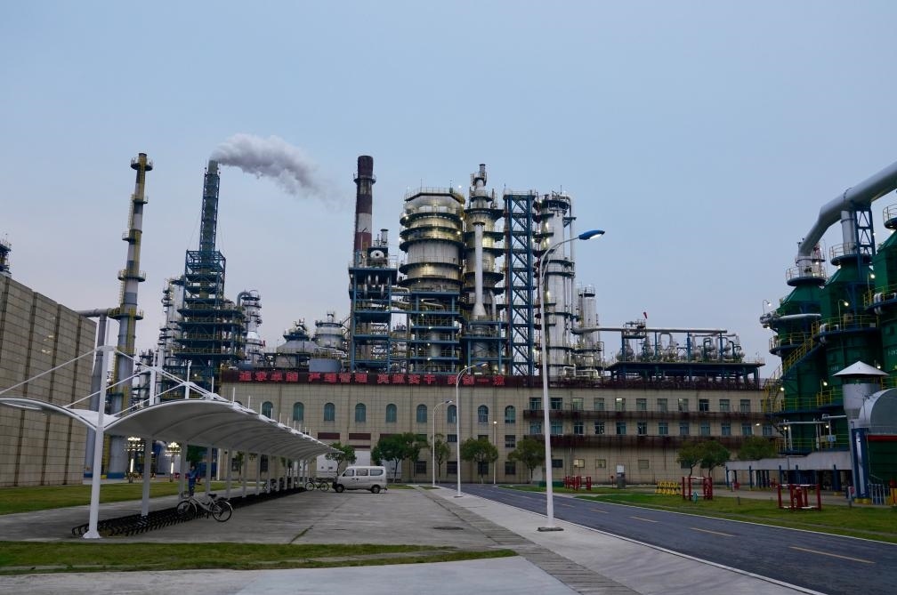 近日拍攝的公司煉油廠。新華社記者 胡晨歡 攝