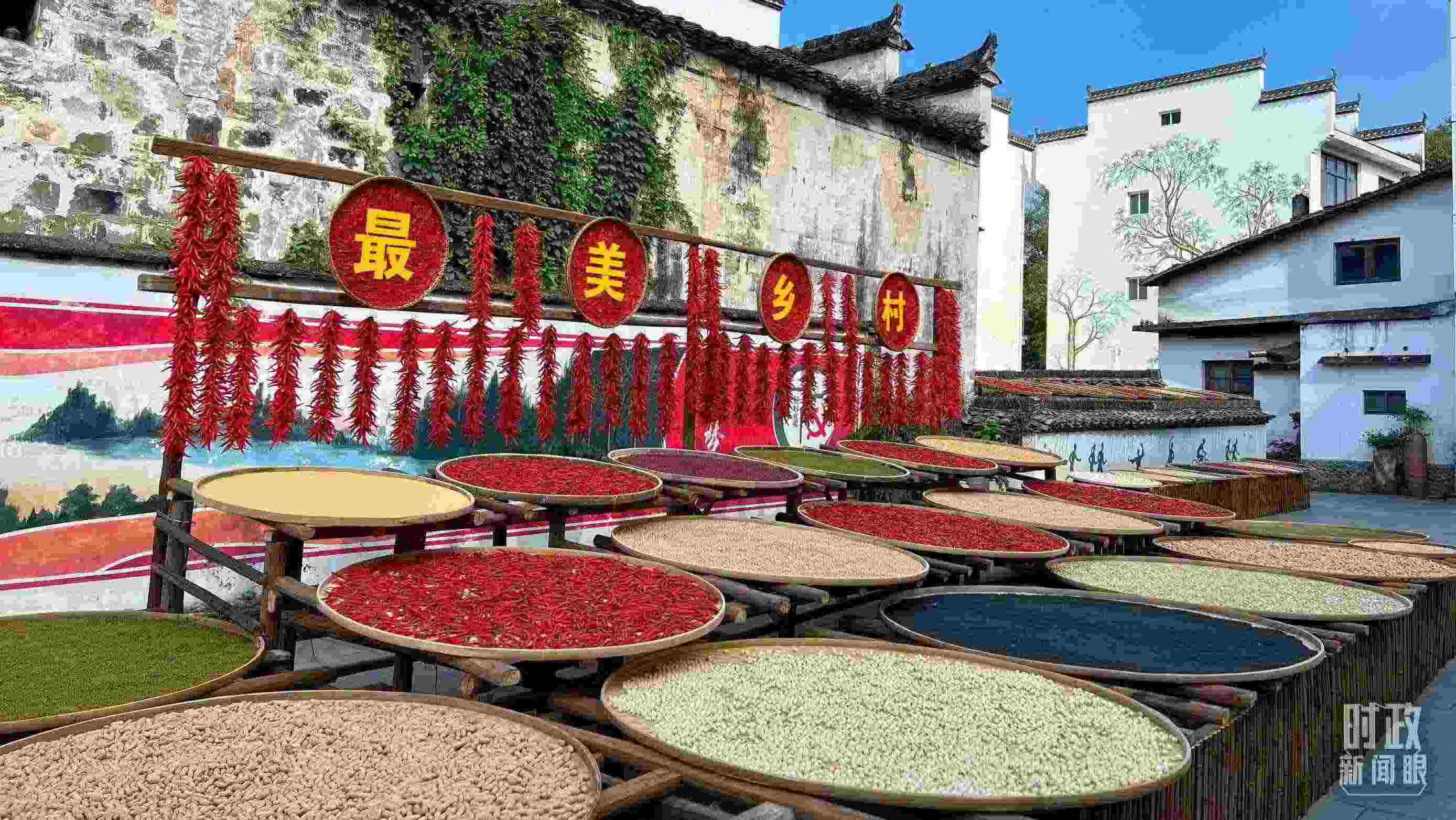 △婺源縣秋口鎮(zhèn)王村石門自然村。（總臺央視記者程鋮拍攝）