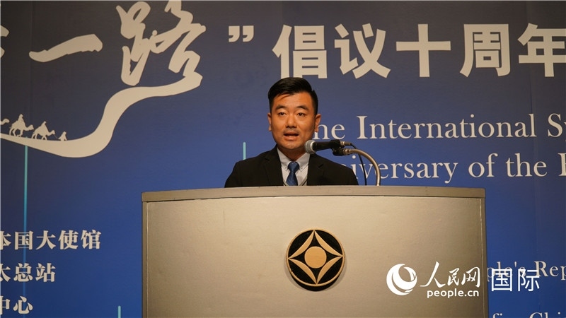 泰中“一帶一路”研究中心主任威倫發(fā)言。人民網(wǎng) 蔣曉辰攝