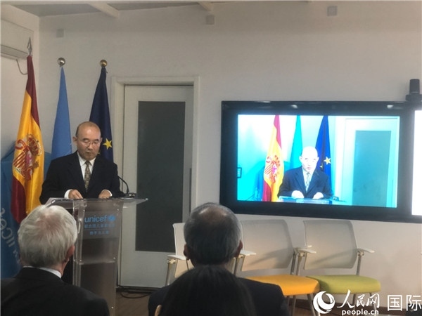 生態(tài)環(huán)境部應對氣候變化司一級巡視員孫楨在研討會上致辭。 人民網記者 趙健攝