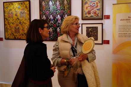 游客觀賞。布達(dá)佩斯中國文化中心供圖