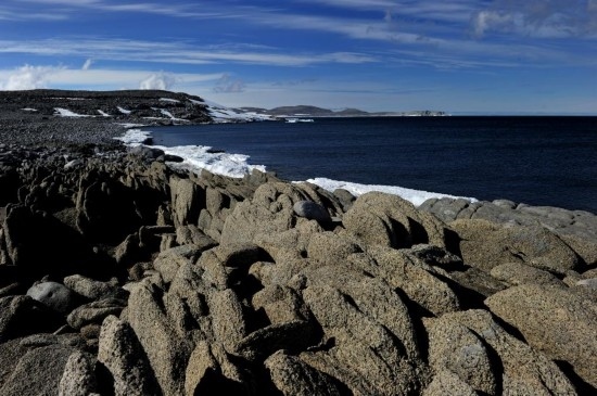 羅斯海恩克斯堡島的夏季風(fēng)光。新華社記者 張建松 攝