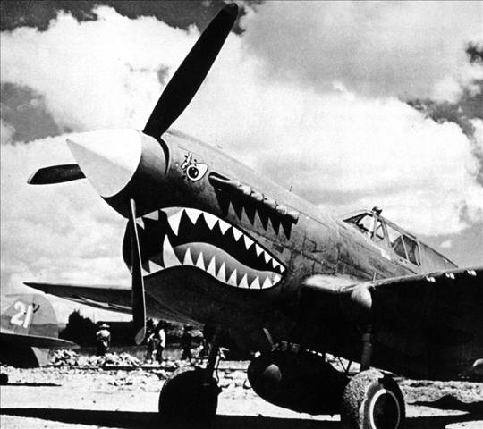 陳納德組織的美國志愿航空隊(duì)“飛虎隊(duì)”駐扎在芷江機(jī)場（資料照片）。新華社發(fā)