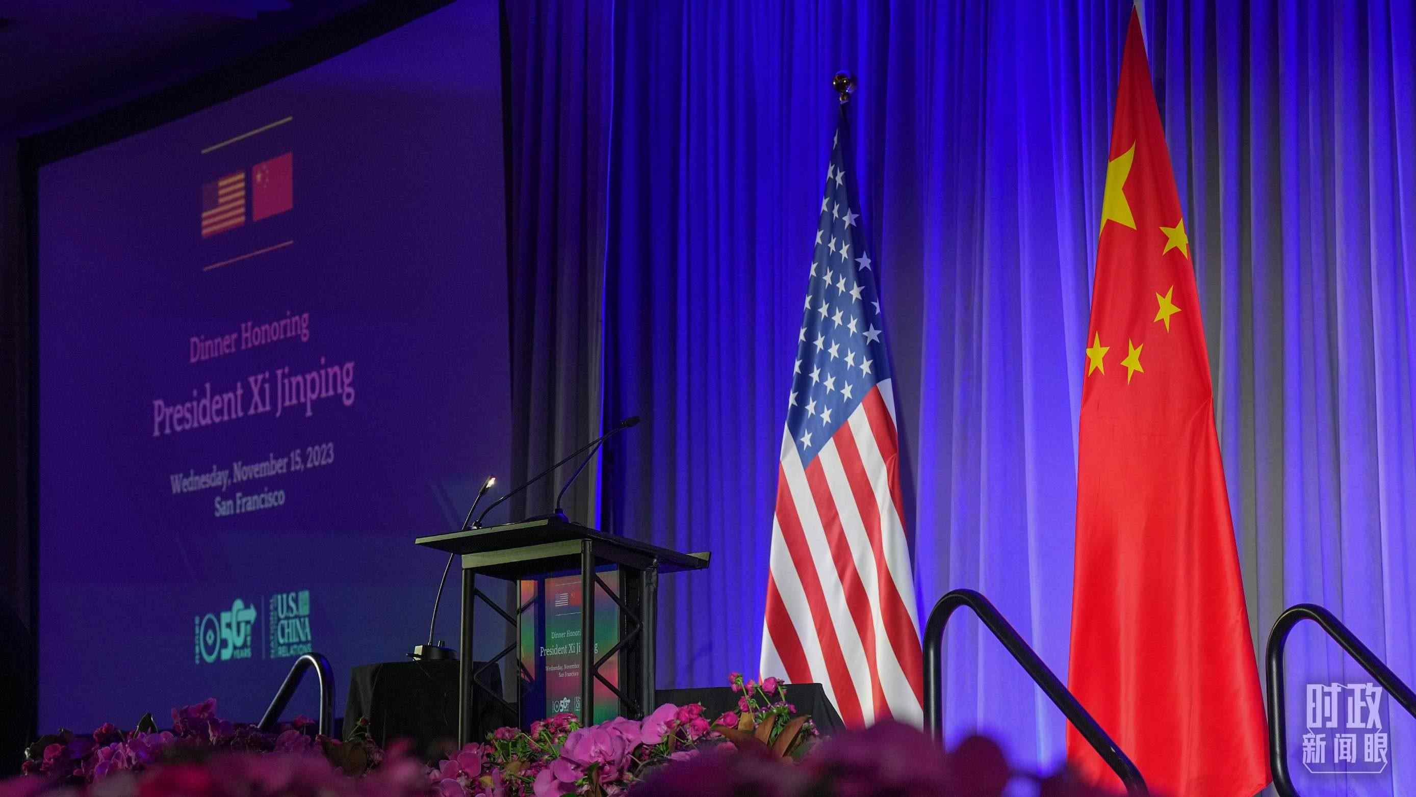 歡迎宴會當(dāng)晚，習(xí)近平在這里發(fā)表演講。（總臺國廣記者李晉拍攝）