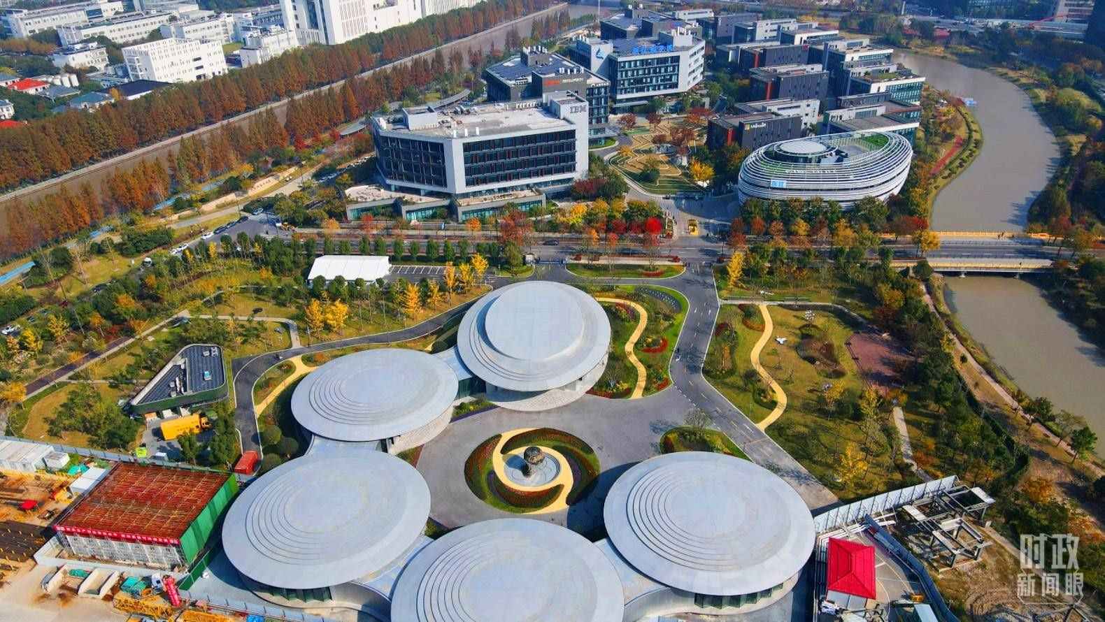 △張江科學(xué)城未來公園。（總臺央視記者范凱拍攝）