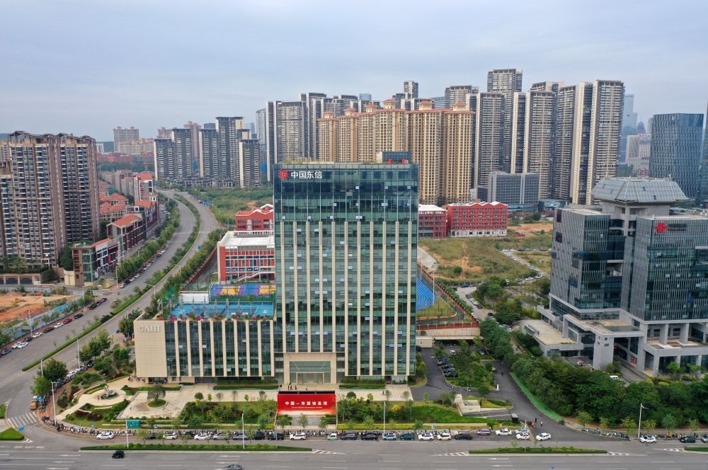 中國(guó)—東盟信息港（無(wú)人機(jī)照片）。