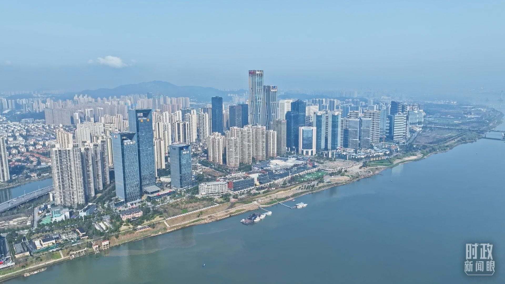 △俯瞰長沙。（總臺央視記者范凱拍攝）