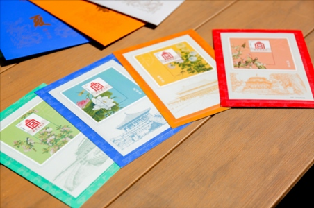 《四季故宮》藏書票。故宮博物院供圖