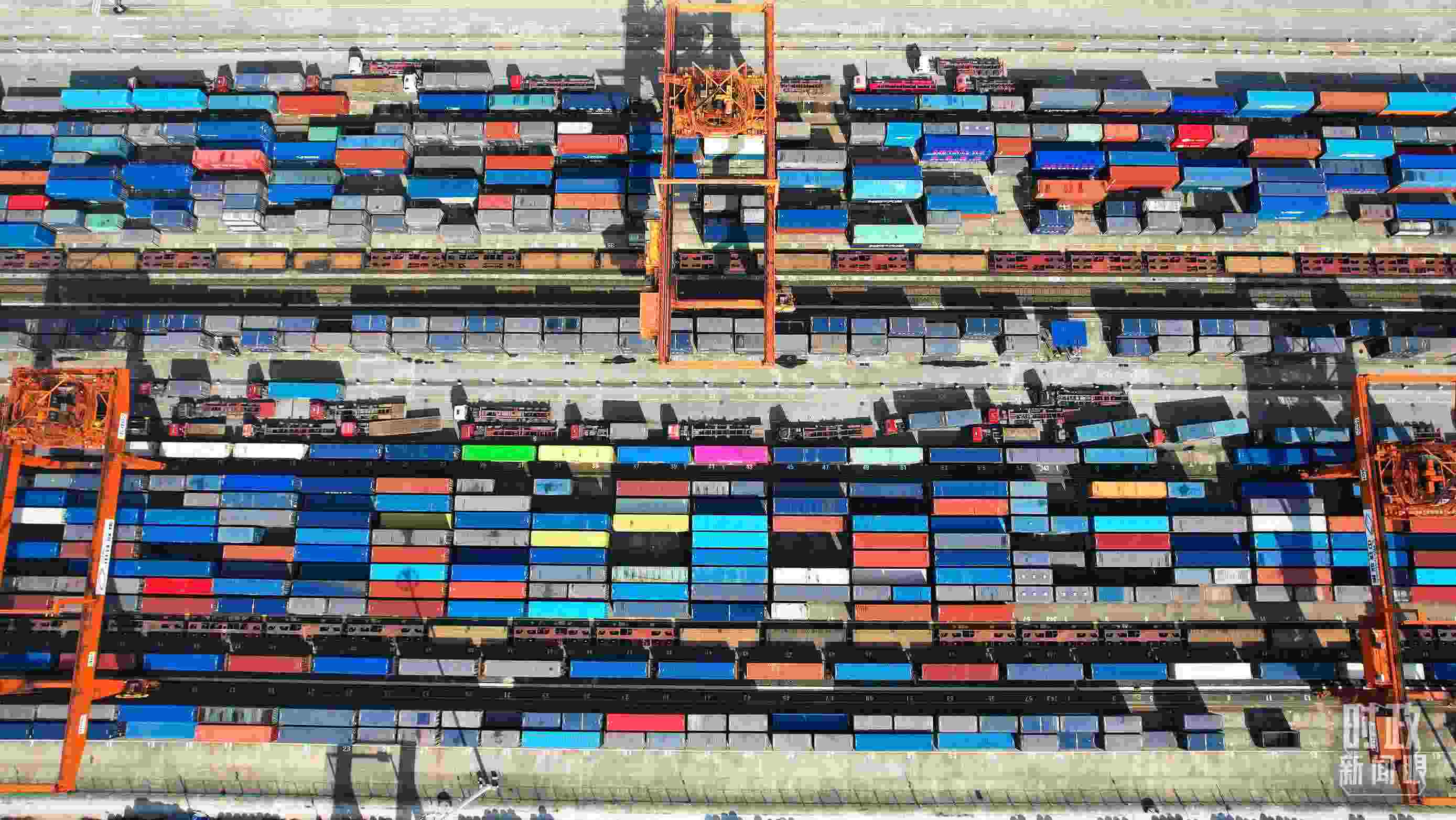 △重慶國際物流樞紐園區(qū)。（總臺記者楊洋拍攝）