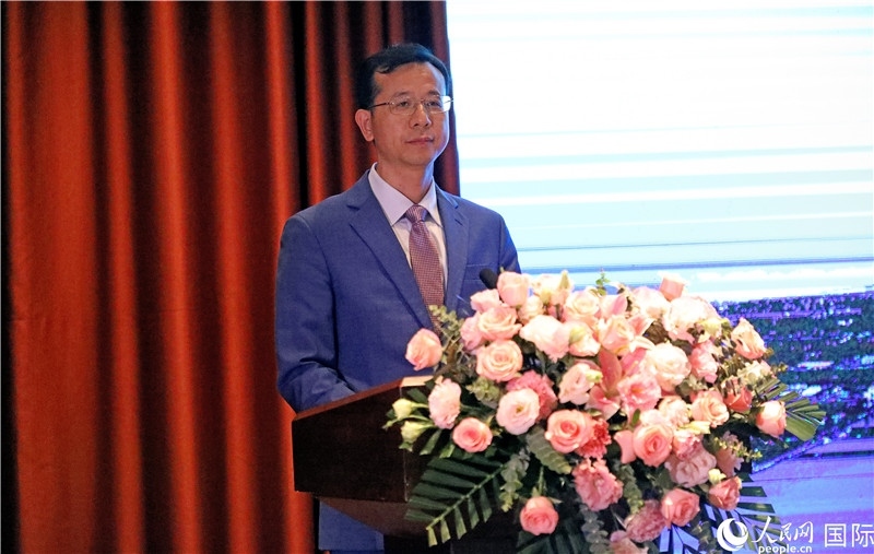 外交部外事管理司副司長姚紹俊在宣介會(huì)上致辭。人民網(wǎng)記者趙益普