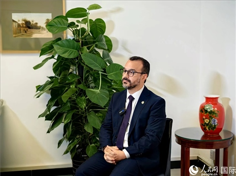 巴西文化部副部長卡西修斯·羅薩接受人民網(wǎng)專訪。人民網(wǎng)記者 符園園攝