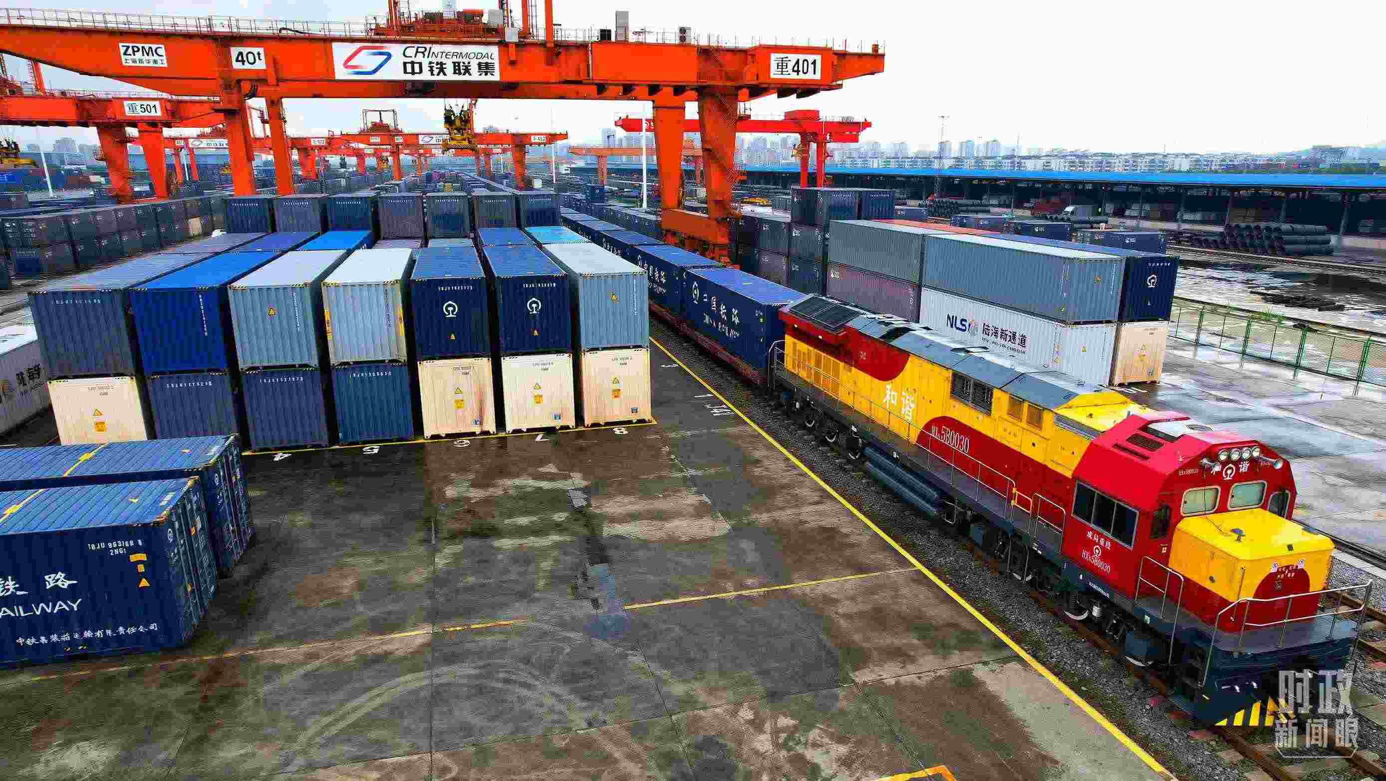 △重慶國際物流樞紐園區(qū)。（總臺記者劉雨拍攝）