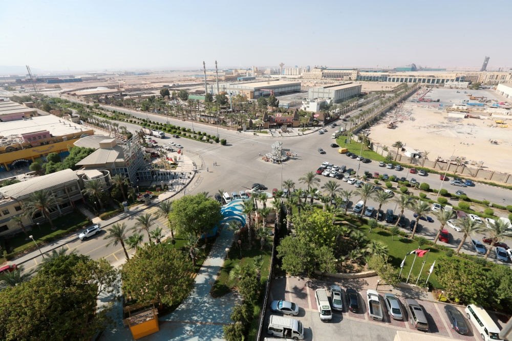 這是2023年8月10日在埃及蘇伊士省拍攝的中埃·泰達蘇伊士經貿合作區(qū)。新華社記者 隋先凱 攝