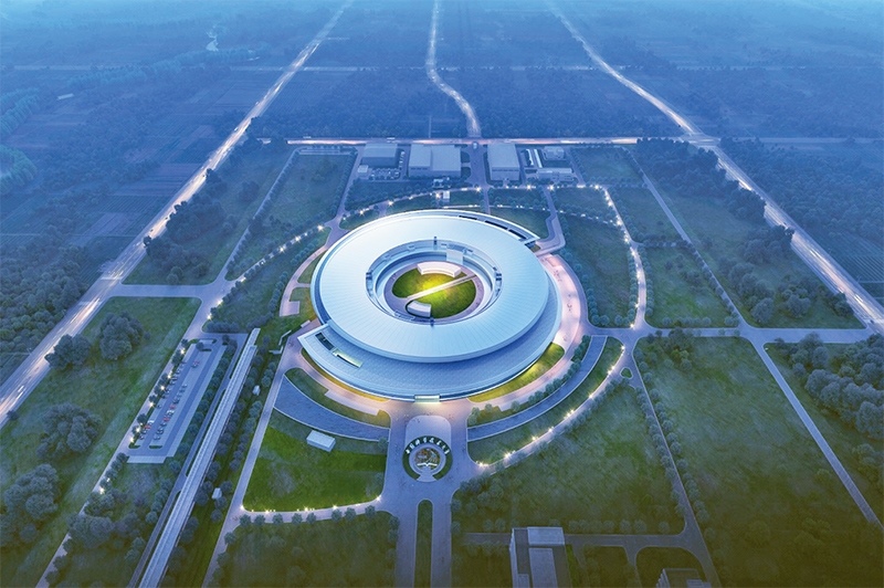 近年來，長三角各省市牢牢把握高質(zhì)量發(fā)展這個首要任務，因地制宜培育和發(fā)展新質(zhì)生產(chǎn)力，朝著世界級城市群目標邁進。圖為第四代大科學裝置“合肥先進光源”的效果圖（資料圖片）。 新華社發(fā)（中國科學技術大學國家同步輻射實驗室供圖）