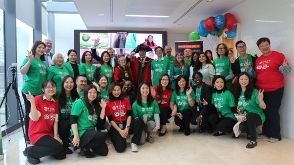 中國銀行倫敦分行參與倫敦金融城慈善日活動。資料圖片