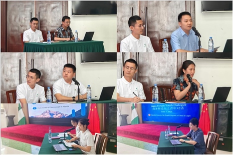 青年外交官們介紹了中國有關(guān)外交政策、對非對尼政策、等情況，并就學(xué)生們關(guān)心的問題解答。駐拉各斯總領(lǐng)館供圖