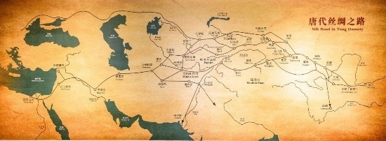 唐代絲綢之路，經(jīng)過新疆眾多地區(qū)。（圖片來源：視覺中國(guó)）