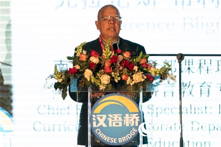 南非基教部專家克拉倫斯·布利格諾特做主旨發(fā)言。人民日報非洲中心分社 希拉茲·莫林攝