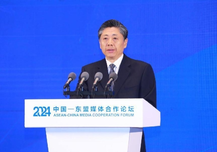 王藝華致辭。中國外文局供圖