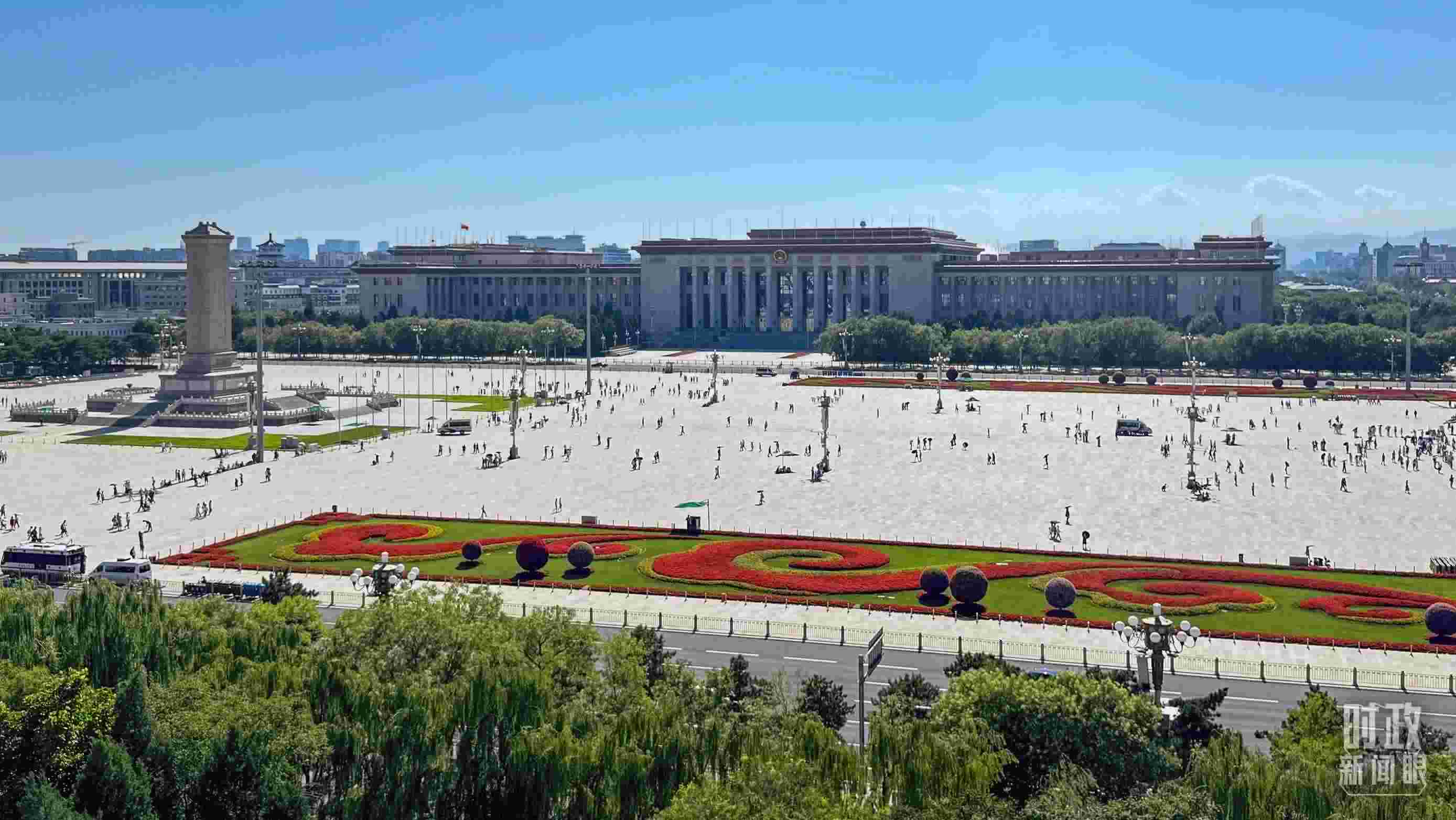 △北京天安門廣場。（總臺央視記者蔣碩拍攝）