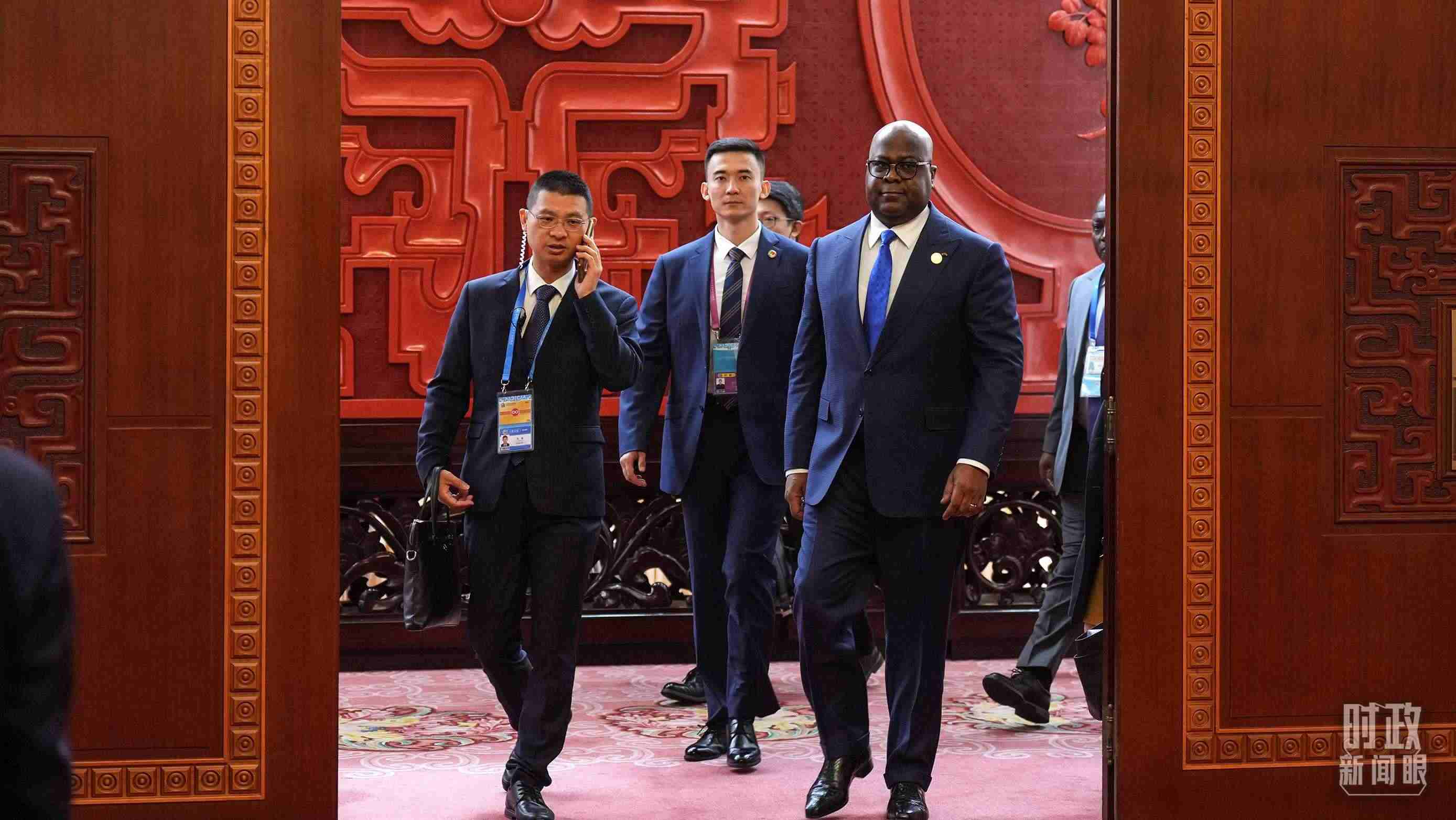 △剛果（金）總統(tǒng)齊塞克迪。（總臺記者李晉拍攝）