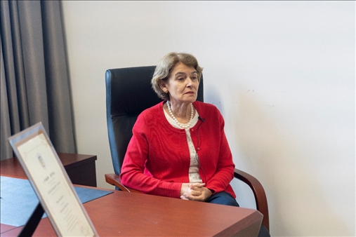 聯合國教科文組織前總干事伊琳娜·博科娃接受人民網采訪。人民網 常沙攝