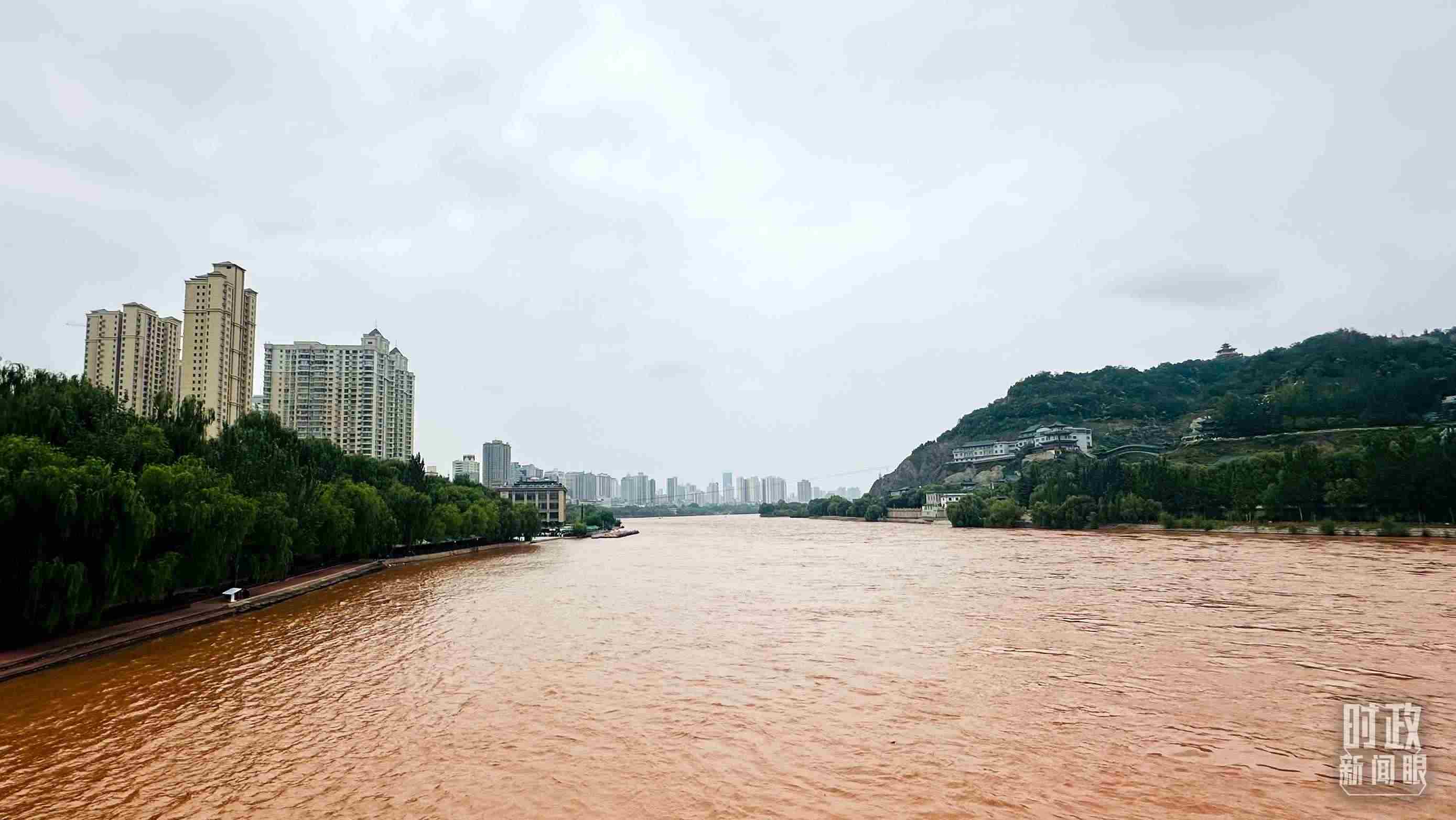 △黃河蘭州段。（總臺央視記者范一鳴拍攝）