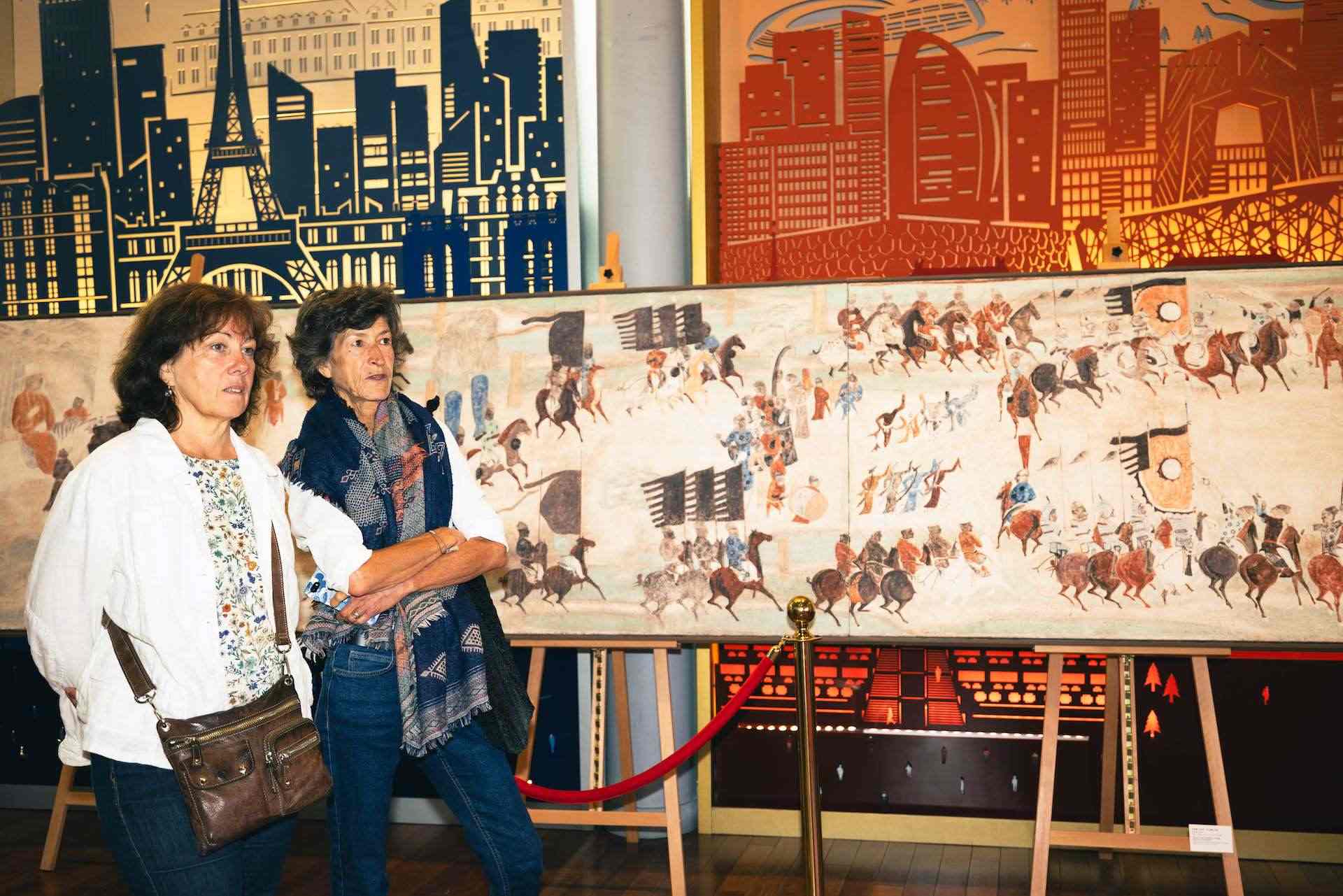 “絲路丹青——絲綢之路沿線壁畫傳摹展”在巴黎中國文化中心隆重開幕。中國藝術(shù)研究院供圖