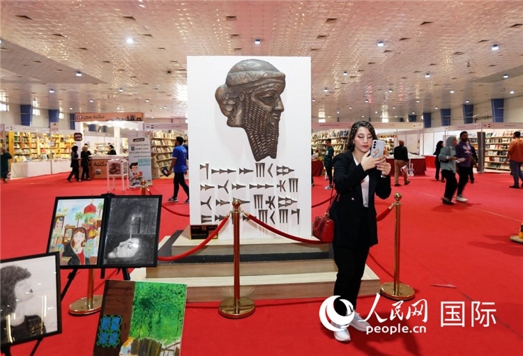 展廳一角。人民網(wǎng)中東中心分社奧馬爾·哈利勒攝