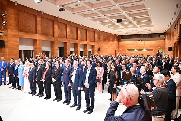 招待會(huì)現(xiàn)場(chǎng)。孫瑋 攝