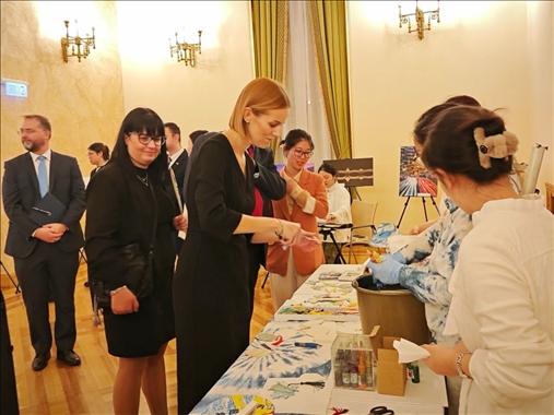 招待會(huì)現(xiàn)場(chǎng)。中國(guó)駐匈牙利大使館供圖